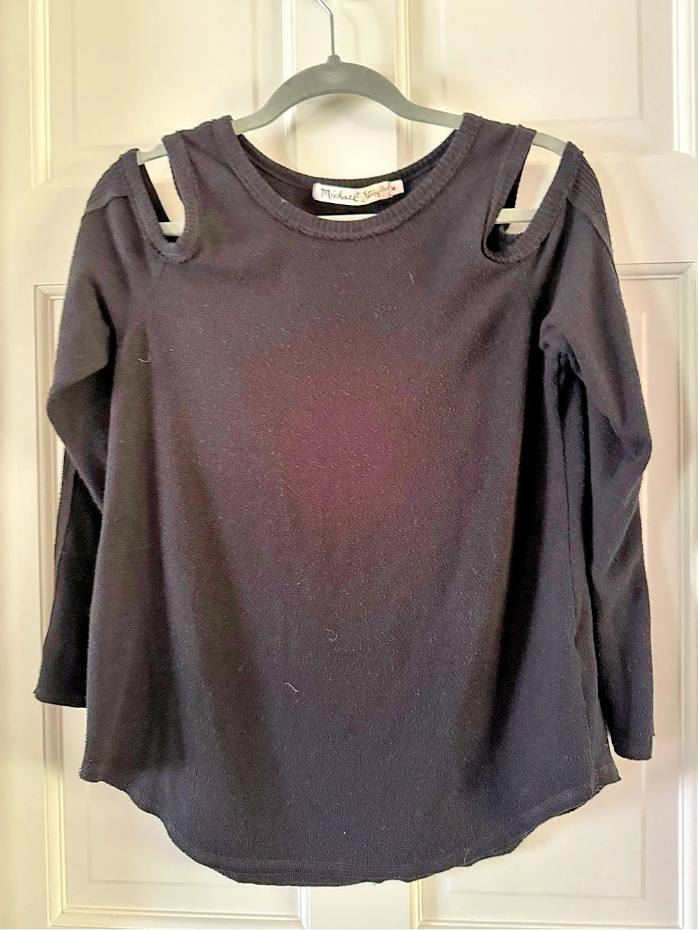 Michael Stars Long Sleeve Top in Black Size Medium Like New